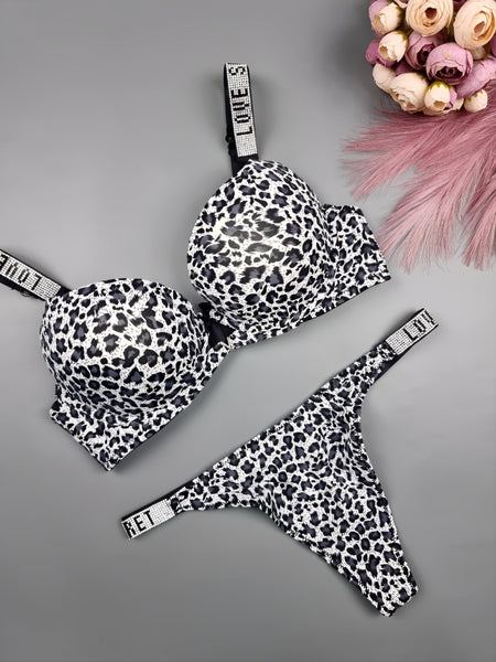 High Quality Printed Push Up Bra set for Girls/women Undergarment Shapewear Thin Section Lingerie Comfortable bra and underwear for girls/women