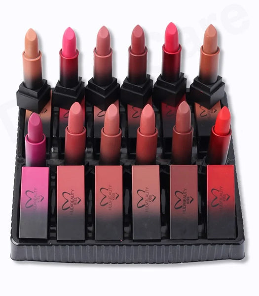 12 Packs Matte Lipstick Set, Multi-Colors