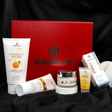 ESSENSI Vitamin C Serum, Vitamin C Face Wash, Sunblock SPF 50,Saffron Shine Beauty Cream and  Gold Face Wash, for a complete brightening routine