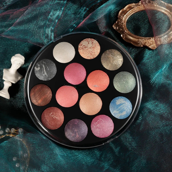 14 Color Professional Makeup Baking Powder Highlighter Contour Kit