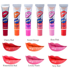 6 color Peel Off Wow Lipstick Lip gloss Lip tint