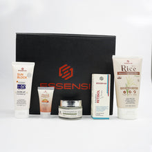 ESSENSI Retinol Serum, Rice Face Wash, Sunblock SPF 60,Saffron Shine Beauty Cream and  Almond Face Wash for anti-aging and skin renewal