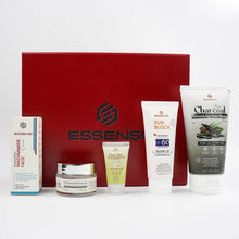 Essensi Niacinamide Serum, Charcoal Face Wash, Sunblock SPF 60,Saffron Shine Beauty Cream, and small Lemon Face Wash for oil control and pore refinement