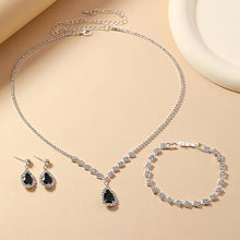 4pcs/Set Vacation Minimalist Rhinestone Jewelry Set