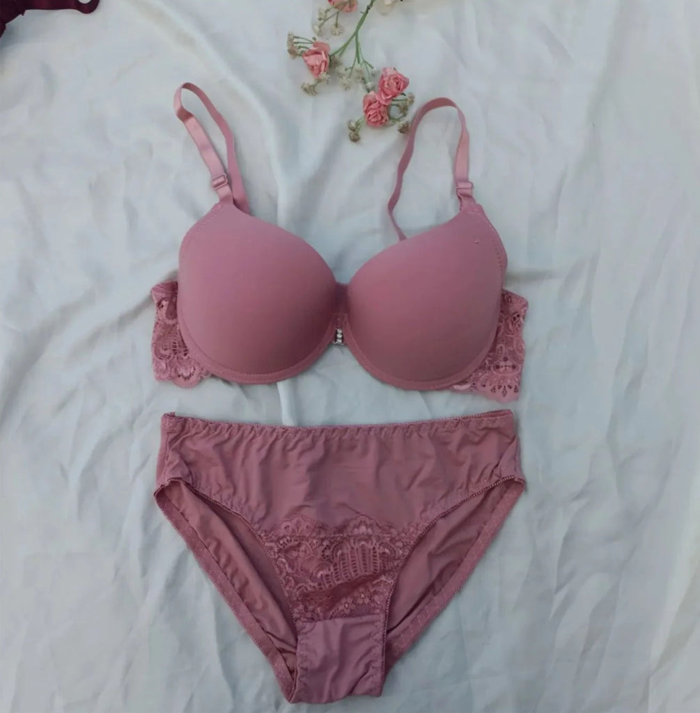 High Quality Push Up Bra For Girls 2 PCS Cute Undergarment Shapewear Thin Section Lingerie Comfortable bra and underwear for girls