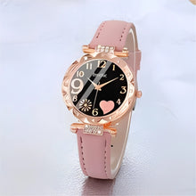 Elegant Quartz Watch Set - Rose Gold Ladies Watch & Bracelet Set