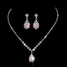 Sparkling Synthetic Zirconia rhinestone jewelry set