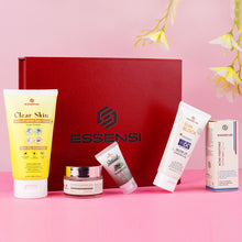 Essensi Acne Serum, Lemon Face Wash, Sunblock SPF 60, Saffron Shine Beauty Cream and Small Charcoal Face Wash for clearer, healthier skin