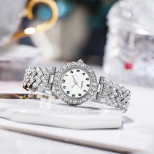 6pcs Luxury Rhinestone Watch & Jewelry Set for Women