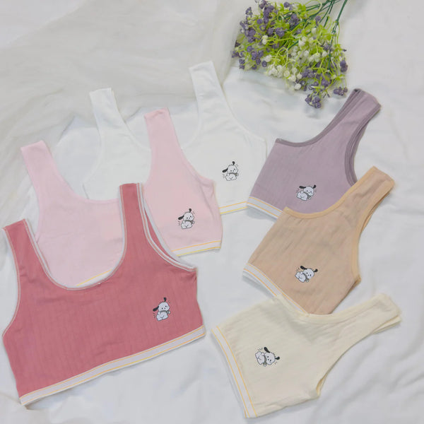 Teenage Cute Cartoon Logo Print Biddie