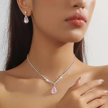 Sparkling Synthetic Zirconia rhinestone jewelry set