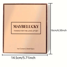 12pcs/Set Book Style Velvet Matte Liquid Lipstick Long-Lasting