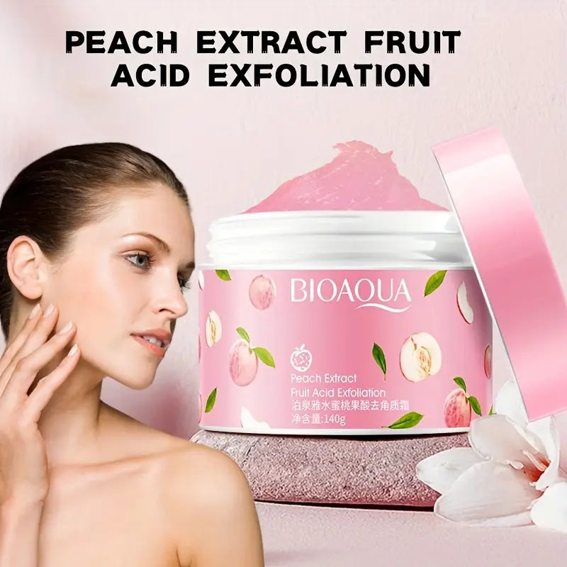 BIOAQUA PEACH EXTRACT FRUITACID Exfoliation.Peach Extract Hydrates While Fruit Acid Exfoliates, a Dual-Action Formula to Address Complexion Issues. It'S The Perfect Choice for The Hot Summer Days.