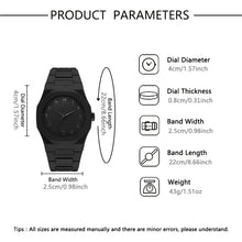 “Men’s Premium Black Luxury Watch & Jewelry Set”