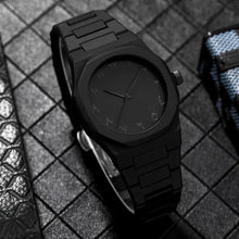 “Men’s Premium Black Luxury Watch & Jewelry Set”