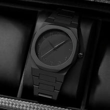 “Men’s Premium Black Luxury Watch & Jewelry Set”