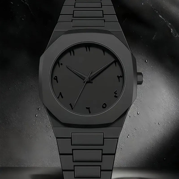 1pc Men'S Quartz Watch - Minimalist Modern Watch with Polygonal Dial, Lightweight Everyday Casual & Formal Watch, Battery-Powered Movement