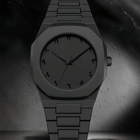 1pc Men'S Quartz Watch - Minimalist Modern Watch with Polygonal Dial, Lightweight Everyday Casual & Formal Watch, Battery-Powered Movement